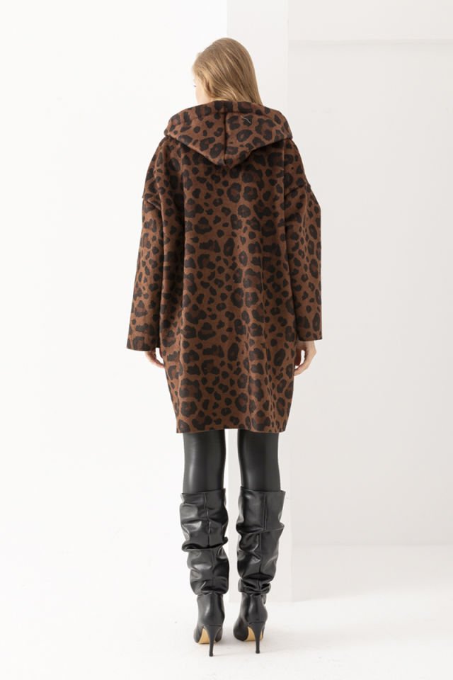 Leopar Desen Buklet Kaban