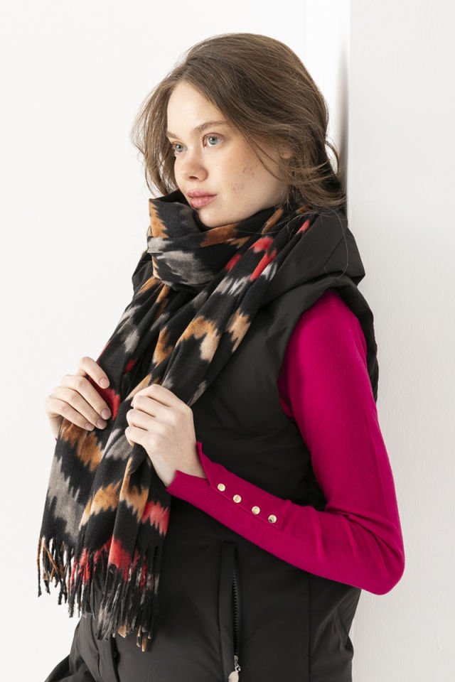 Zigzag Detaylı Şal