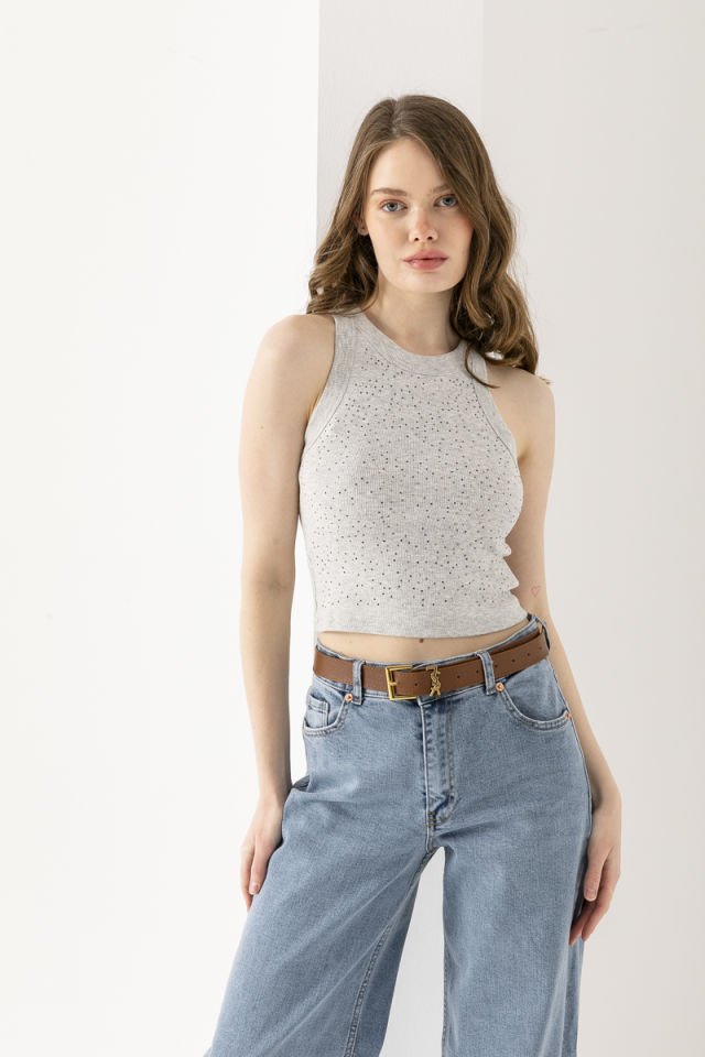 Taş Detaylı Crop