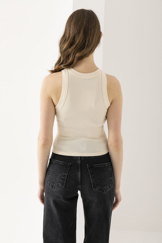 Sim Detaylı Bej Crop